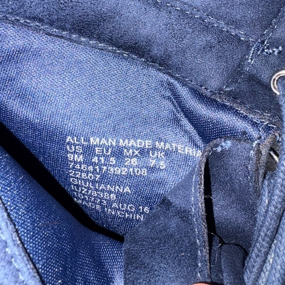 SM New York Black Lace Up Boots with Brown Heel Size 9 - Picture 7 of 14